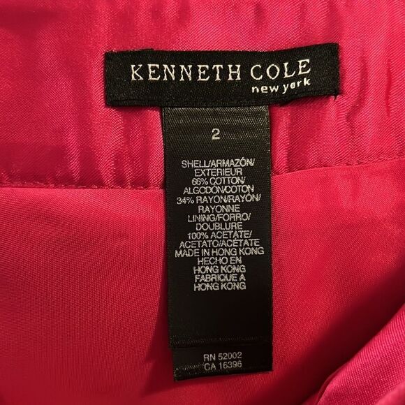 Kenneth Cole, New York, fuchsia velour A-line skirt, size 2 - Picture 9 of 9